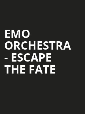 Emo Orchestra Escape the Fate, HEB Performance Hall At Tobin Center for the Performing Arts, San Antonio